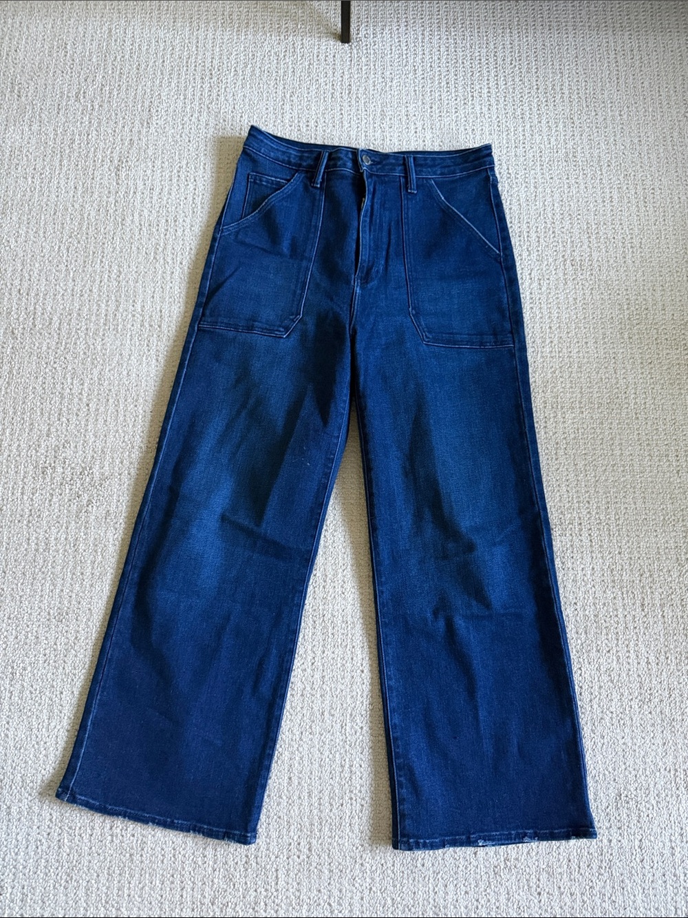 Just Black Dark Indigo Wide Leg Jeans